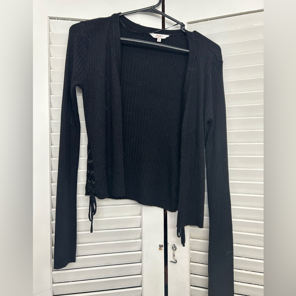 Black cardigan!